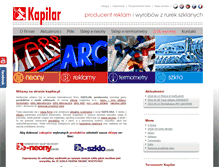Tablet Screenshot of kapilar.pl